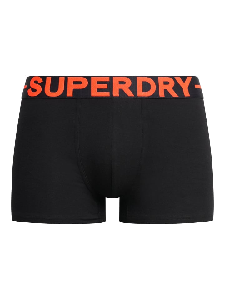Superdry Комплект из 3 боксерских трусов, черно-оранжевого цвета — фото 3