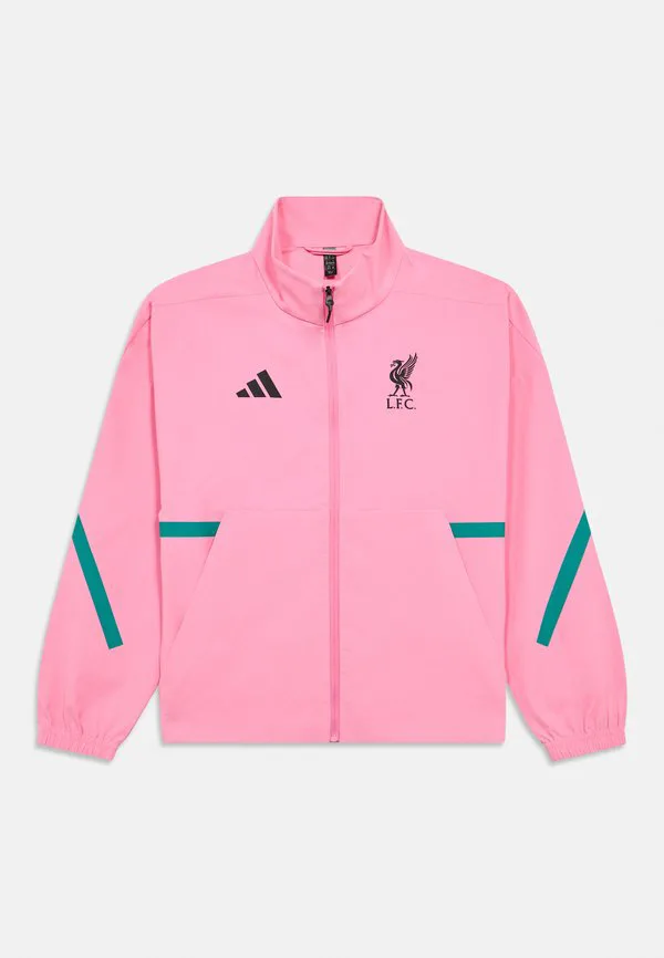Тренировочная куртка унисекс с гимном футбольного клуба «ливерпуль» Adidas Performance, Semi Pink Glow