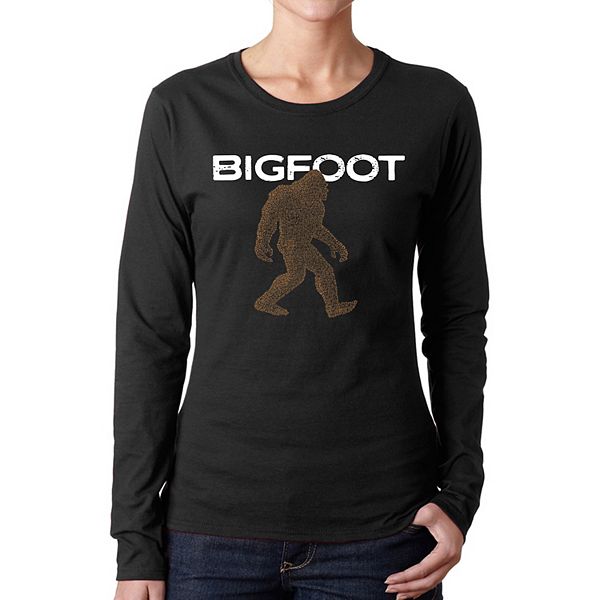 

Футболка с длинным рукавом Bigfoot с принтом La Pop Art, Black