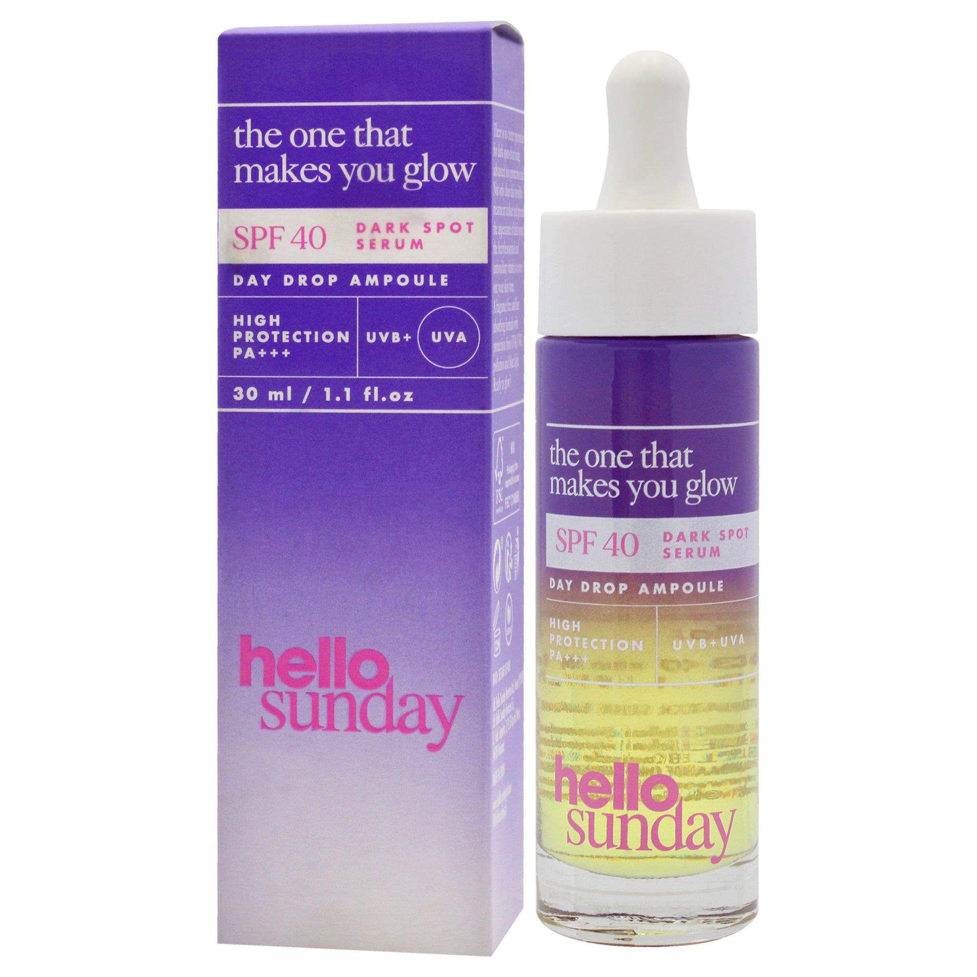 Сыворотка против темных пятен SPF 40 от Hello Sunday для мужчин и женщин - 30 мл сыворотки Hello Sunday, 1.1 Oz — фото 4