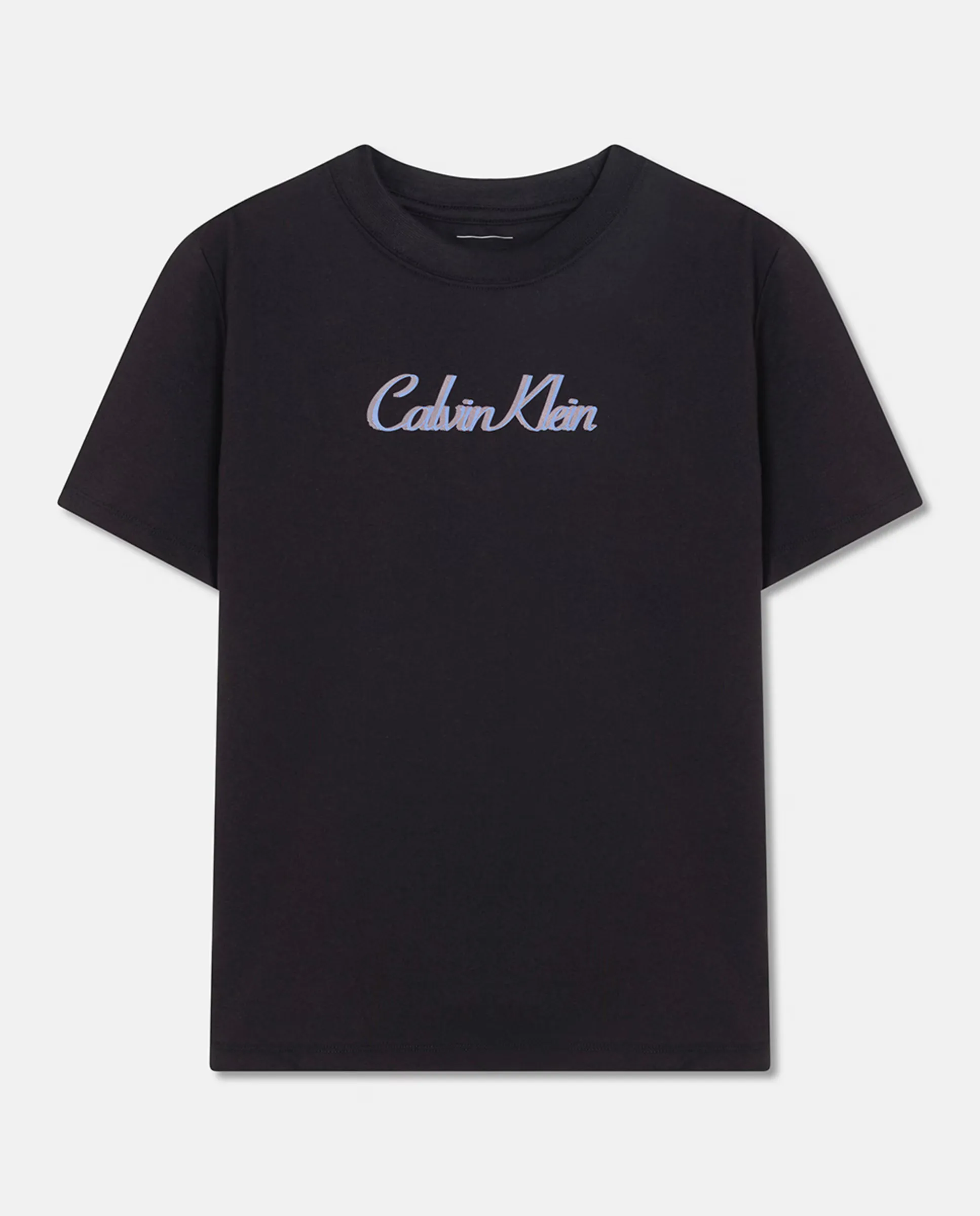 

Футболка женская классического кроя с логотипом Calvin Klein Jeans, черный