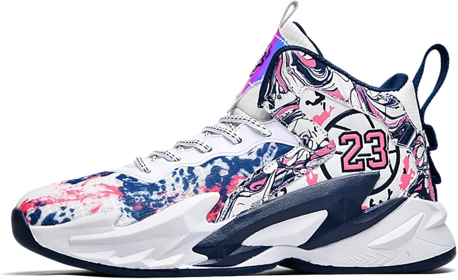 

Мужские баскетбольные кроссовки с модным принтом Fazitiao, синий