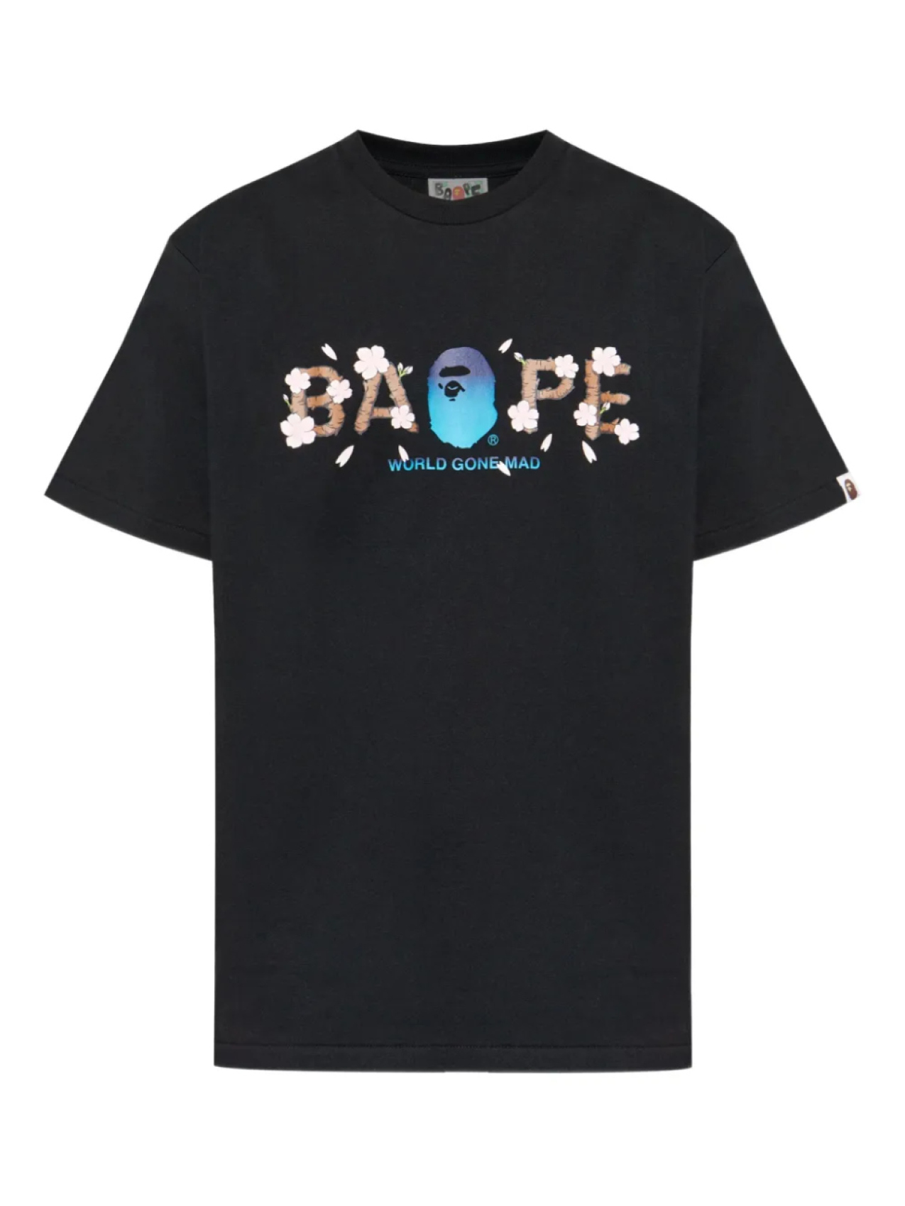 

A BATHING APE logo-print Футболка, черный