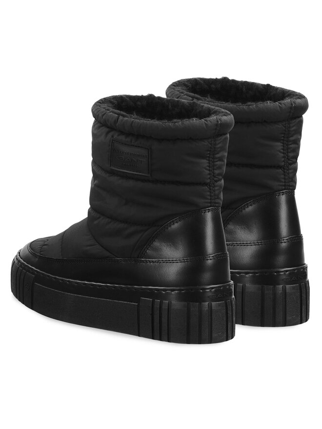 Женские зимние ботинки Gant стеганые на кулиске, черный — фото 3