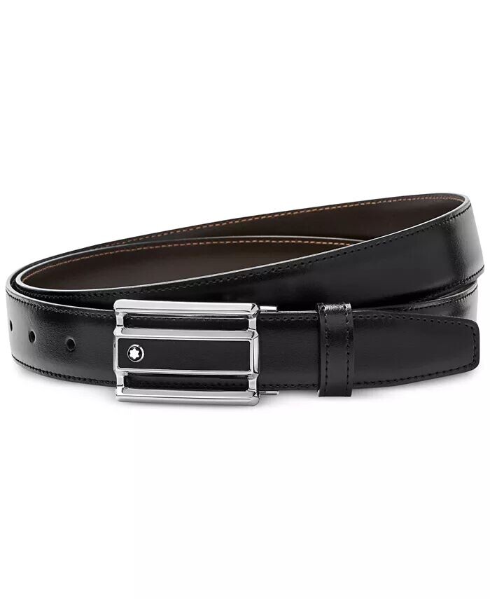 

Мужской двусторонний кожаный ремень Montblanc
