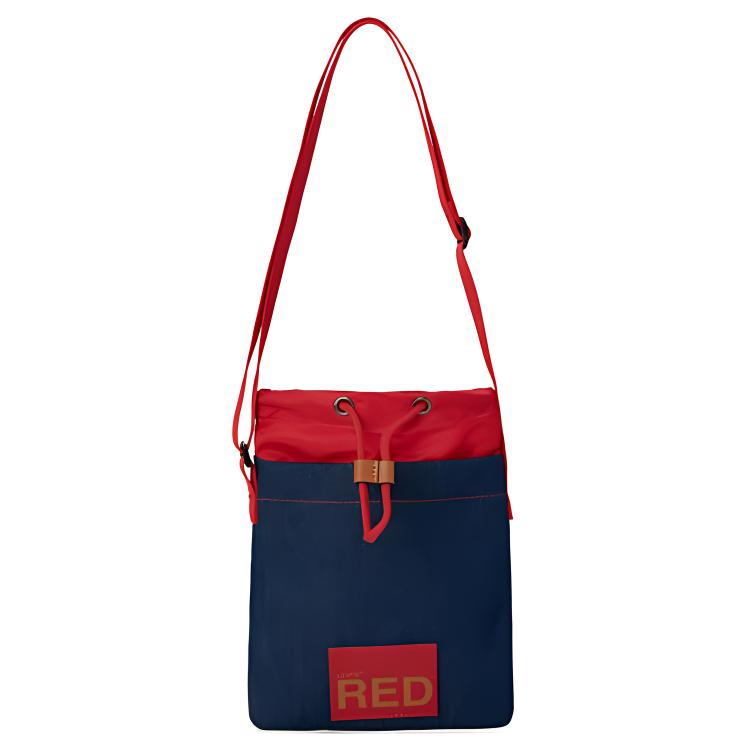 

Levis Левис Хлопковая наплечная сумка Мужская Синяя