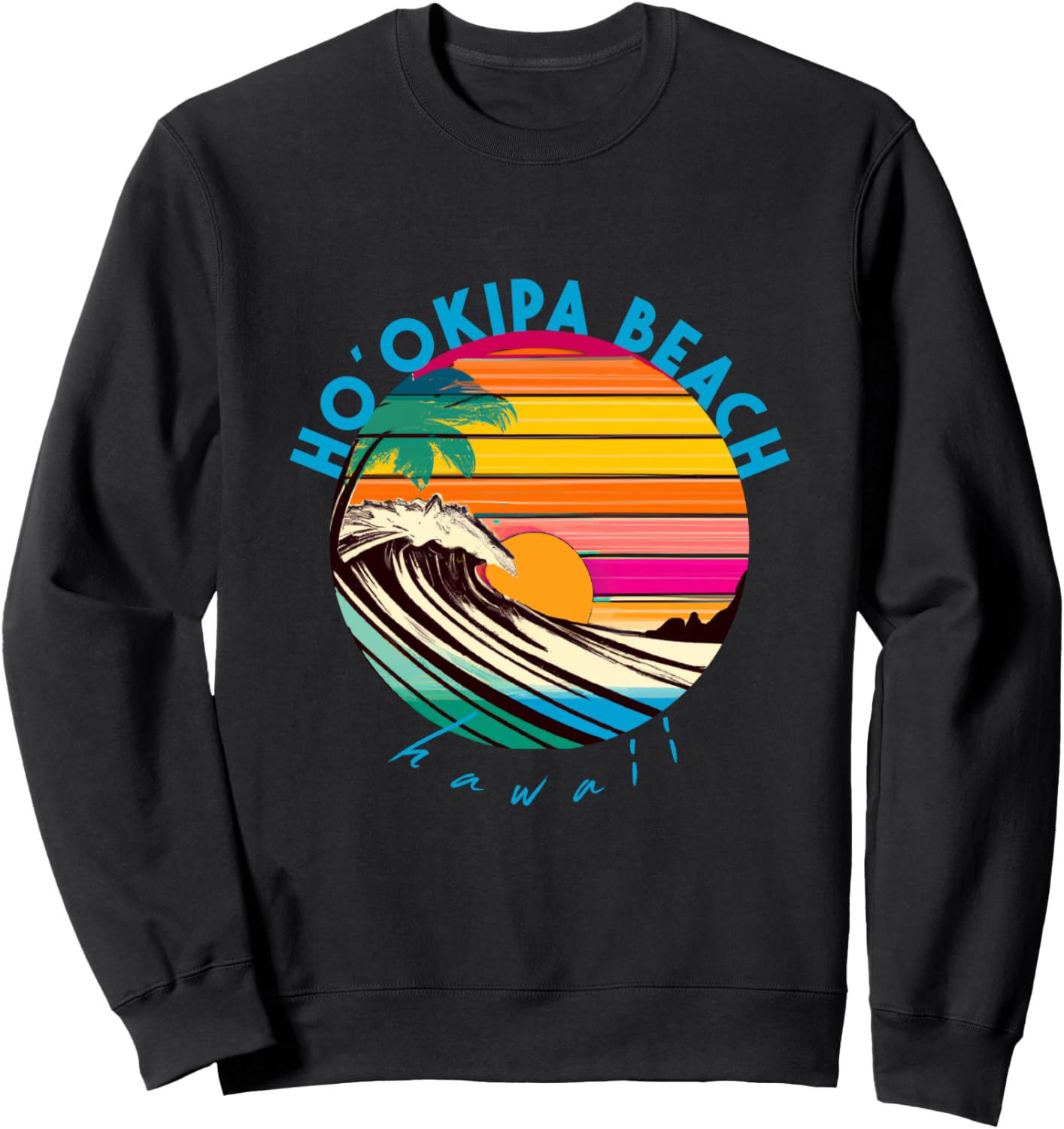 

Пляжная толстовка в стиле ретро 1980-х годов с пляжа Хоокипа Ho'Okipa Beach Retro Beach Accessories, черный