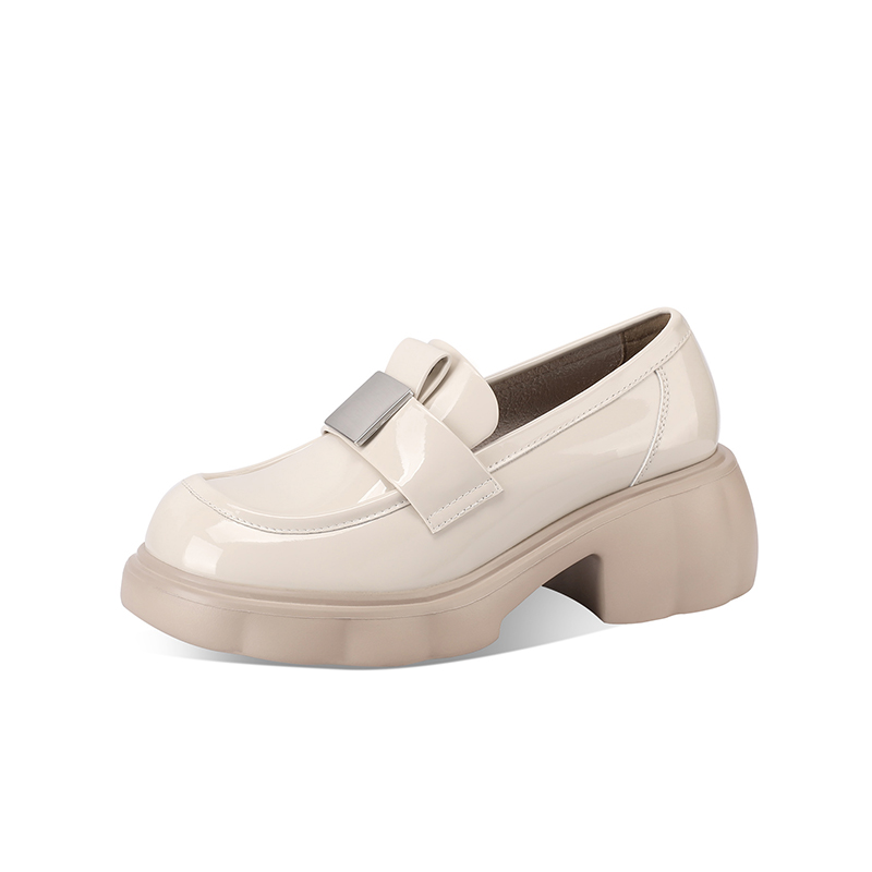 Лоферы женские, высота примерно 5,5 см Mulinsen, Beige