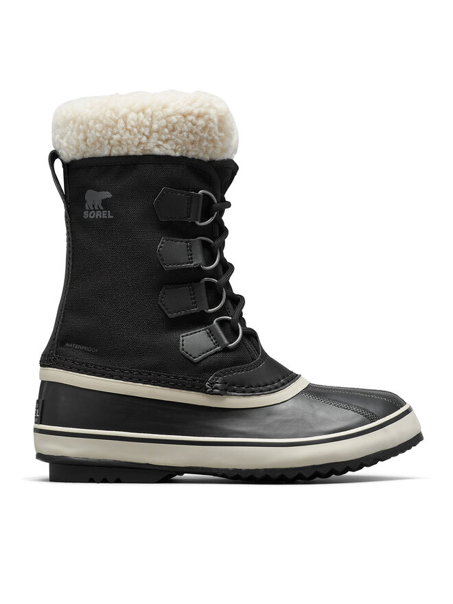 Зимние ботинки женские Sorel Winter Carnival высокие с опушкой, черный