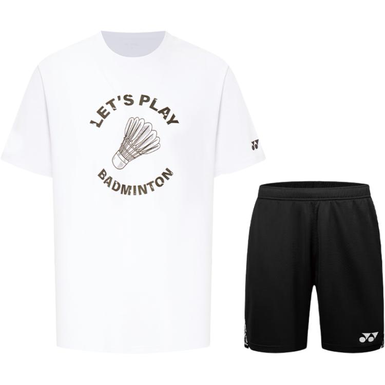 

YONEX Повседневный спортивный костюм унисекс White Top+Black Bottom
