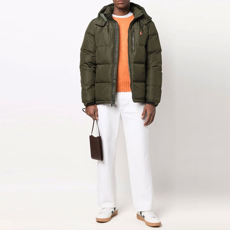 Polo Ralph Lauren Зеленая куртка-пуховик мужская Down Jacket Men's Green, Green — фото 4