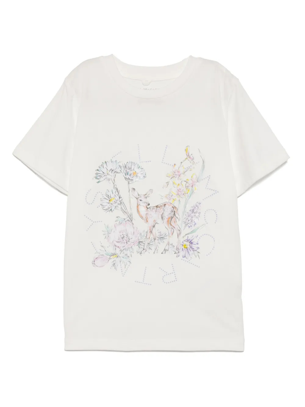 

Футболка с графичным принтом Stella McCartney Kids, белый