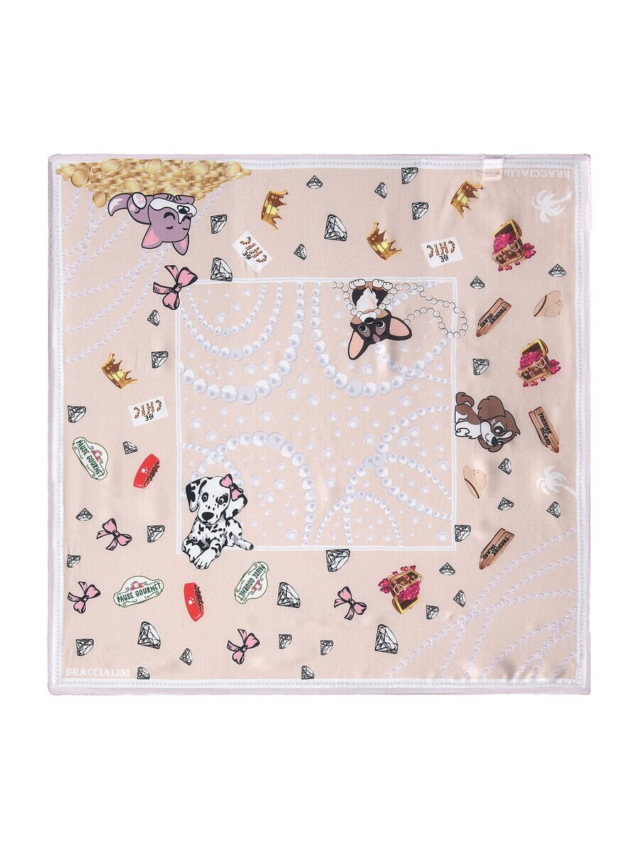 

Шарф Braccialini Scarf Foulard, розовый