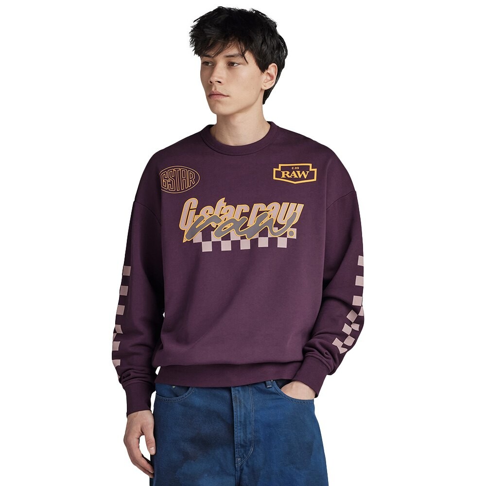 

Толстовка G-Star Moto Sport Gr Loose R, фиолетовый