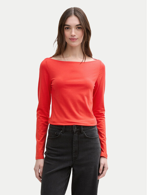 

Блузка облегающего кроя 1045412 Tom Tailor Denim, красный
