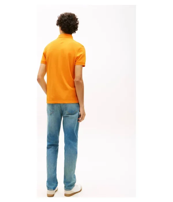 Поло 1985 slim fit Tommy Hilfiger, оранжевый — фото 3