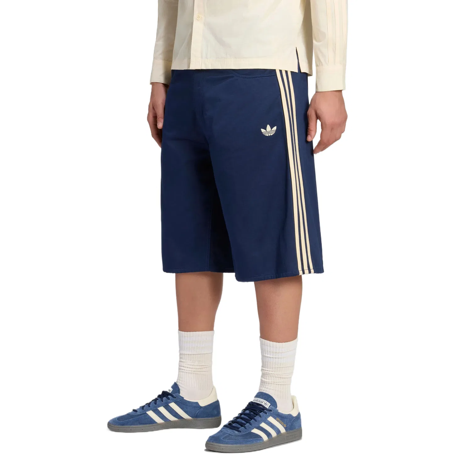 Спортивные шорты Adidas Originals темно-синие мужские — фото 3