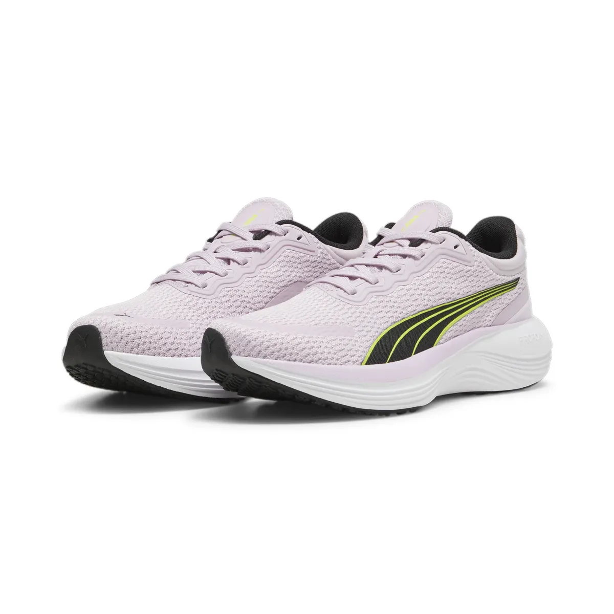 

Кроссовки PUMA "SCEND PRO", цвет Grape Mist- Puma Black-Lime Pow