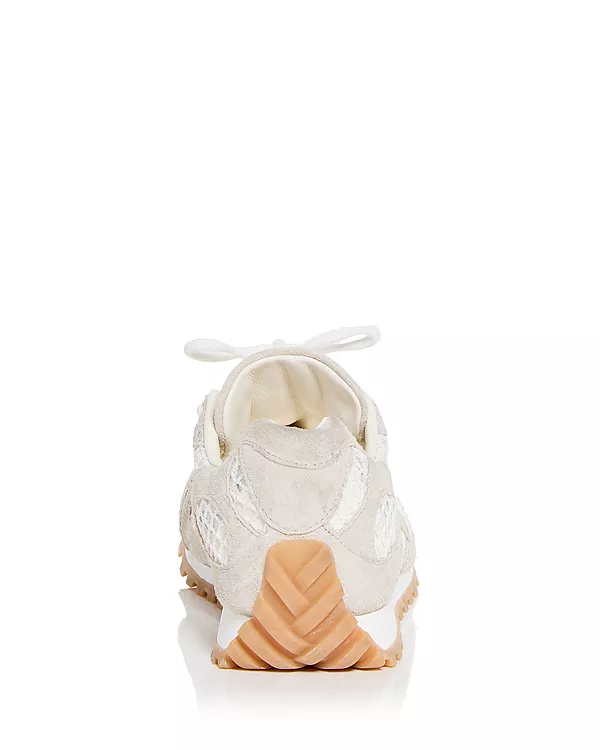 Женские низкие кроссовки Orbit Bottega Veneta, бежевый — фото 4