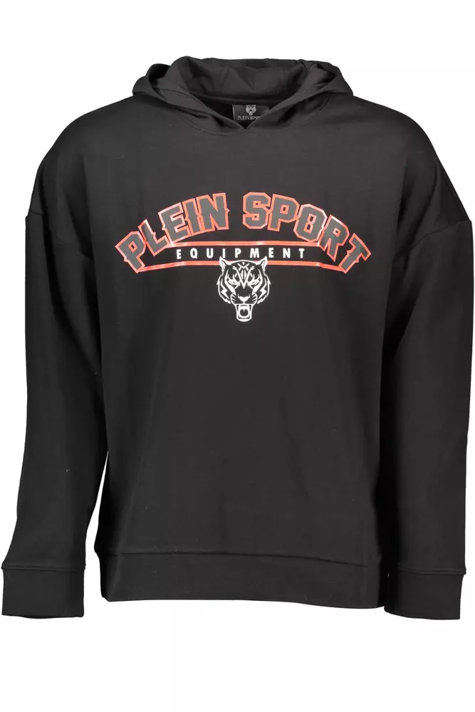 

Черный хлопковый мужской свитер Plein Sport
