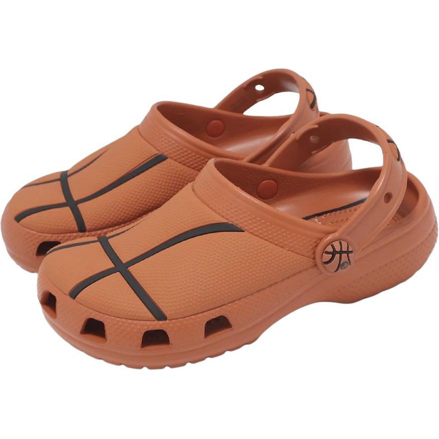 Детские сандалии с нескользящей подошвой и износостойким верхом Crocs, коричневый — фото 2