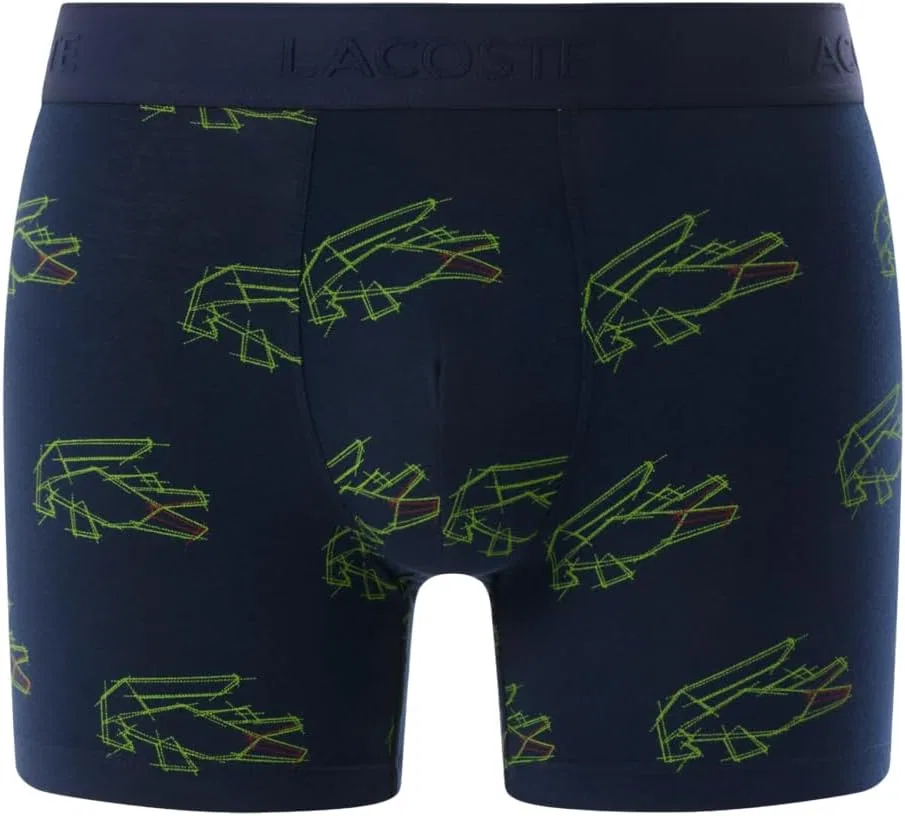 Боксеры Lacoste, темно-синий/светло-зеленый/красный