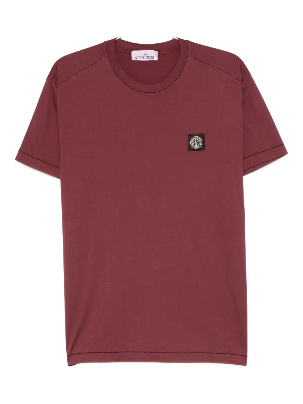 

Футболка с нашивкой-логотипом Stone Island, красный