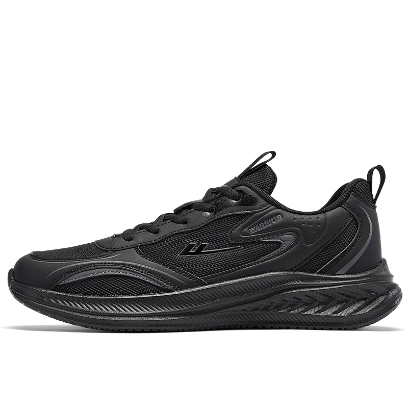 

WARRIOR Дышащие легкие нескользящие износостойкие сетчатые удобные универсальные повседневные мужские туфли черные, цвет Black