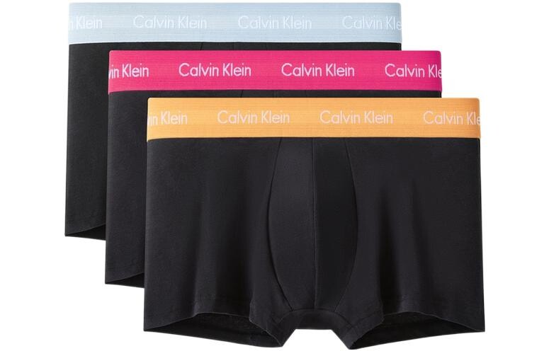 

Мужские трусы Calvin Klein, цвет 1 set of 3 strips (gray + red + yellow)