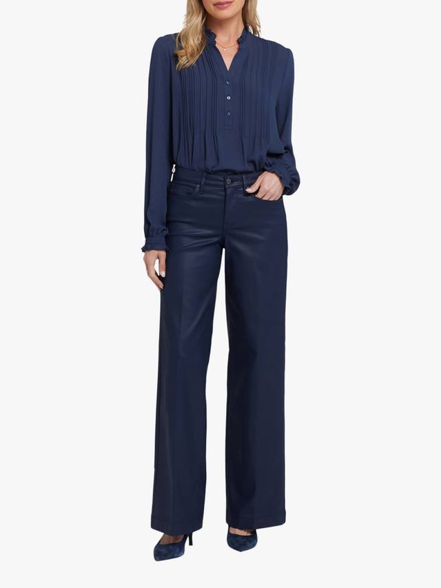 

Тереза кожаные джинсы с широкими штанинами NYDJ, Starless Sky