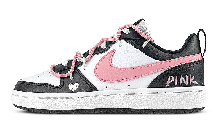 

Кроссовки Nike Court Borough Series Skateboard Shoes Women's Low-Top Black Pink