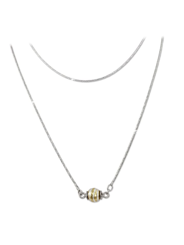 

SilberDream Женское колье SilverDream из серебра 925 пробы с золотым покрытием (333 проба желтого золота), подвеска в виде шарика, приблизительно 45 см