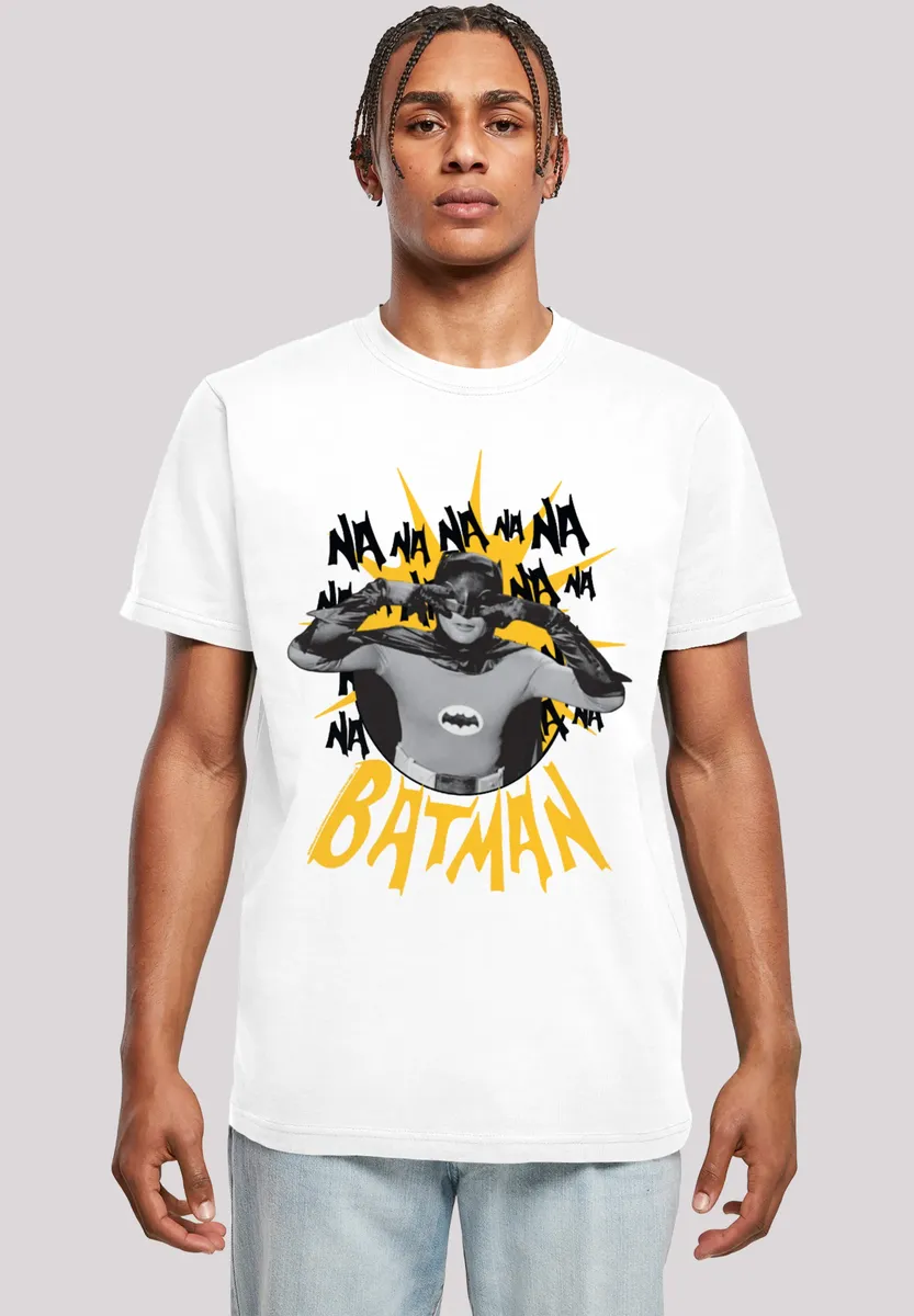 

Футболка F4NT4STIC "Batman TV Series Nananana", мужская, товары премиум-класса, стандартного кроя, базовая модель, с принтом, белый