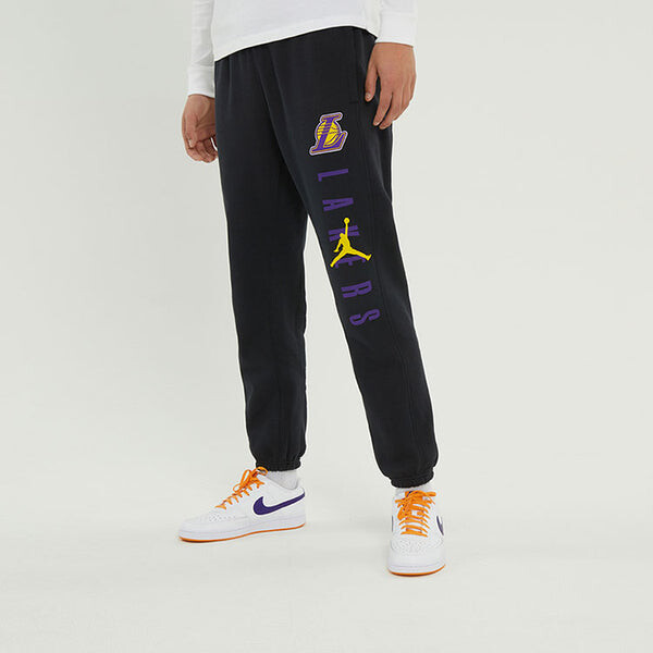Спортивные штаны Air Jordan NBA Courtside Statement Edition Los Angeles Lakers Bundle Feet Sports Long Pants Black, черный — фото 4