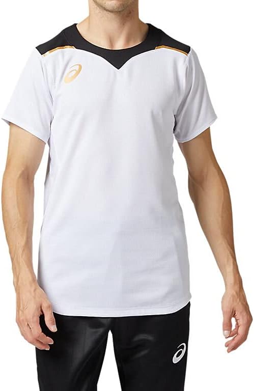 

Волейбольная футболка Asics 2051A113 для мужчин, с коротким рукавом, белый