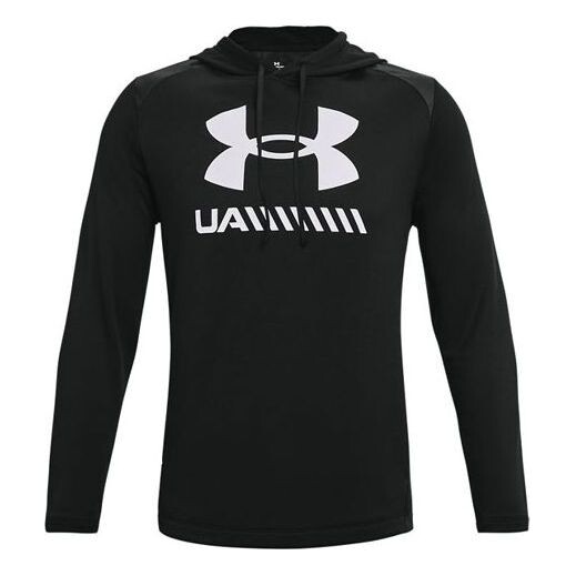 

Толстовка tech letters logo loose long-sleeve men s black Under Armour, черный