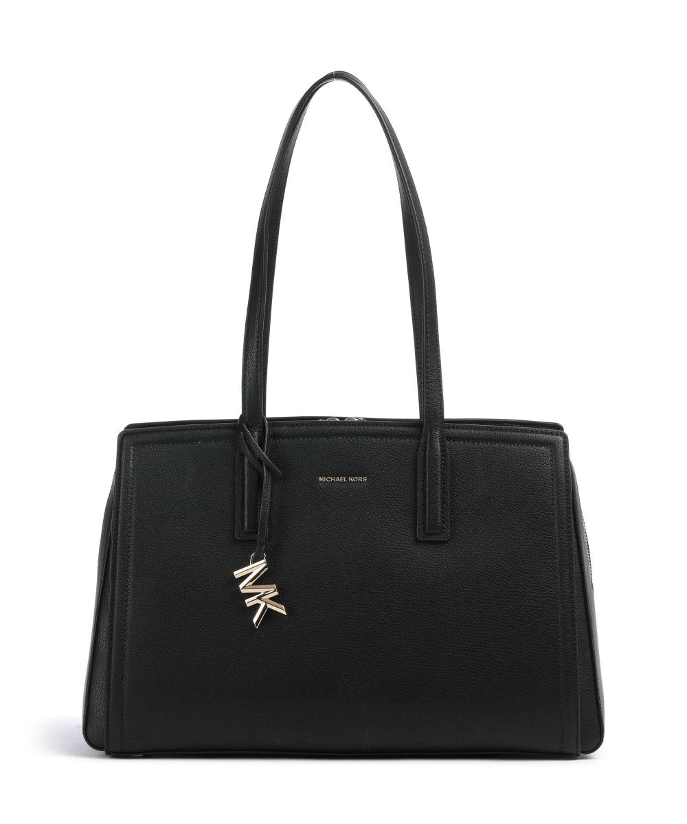 

Laila средний шоппер из зернистой коровьей кожи Michael Kors, черный