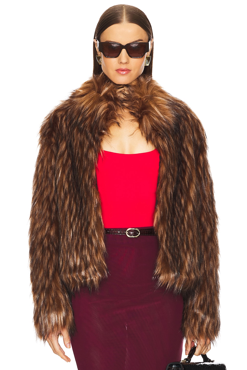 

Делиш искусственный меховой пиджак Unreal Fur, коричневый