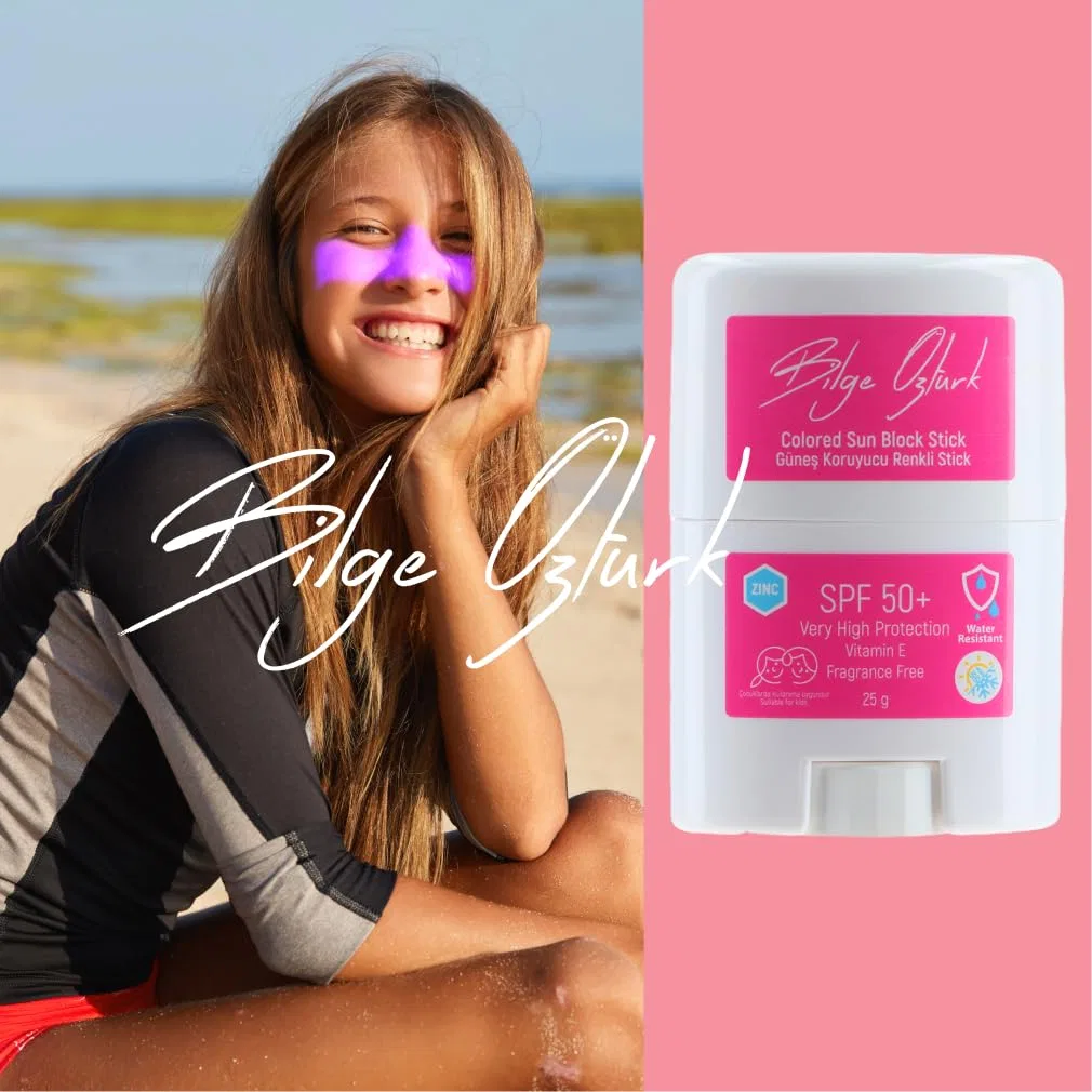 Цветной солнцезащитный стик SPF 50+ от BILGE OZTURK, розовый Bilge Özturk, Pink — фото 2