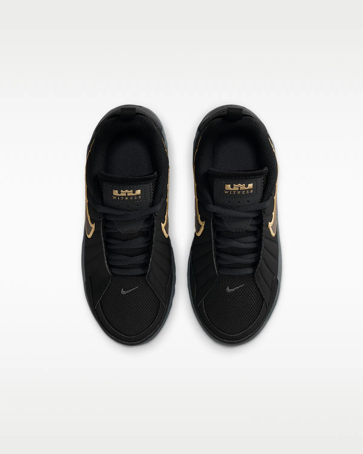 Детские кроссовки LeBron Witness 9, Black/Iron Grey/Dark Smoke Grey/Black — фото 4