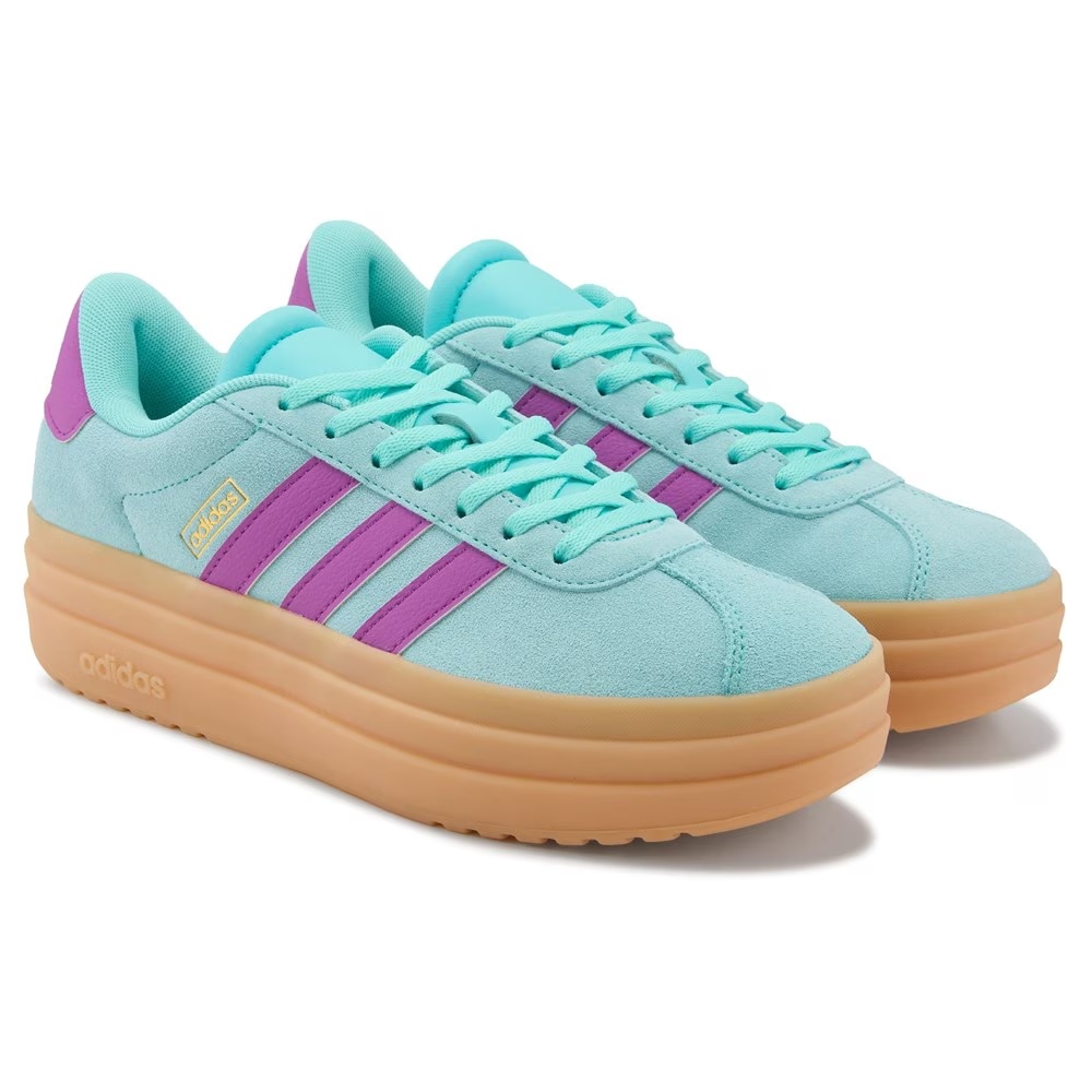 

Детские кроссовки vl court bold для старших детей Adidas, aqua/purple/gum