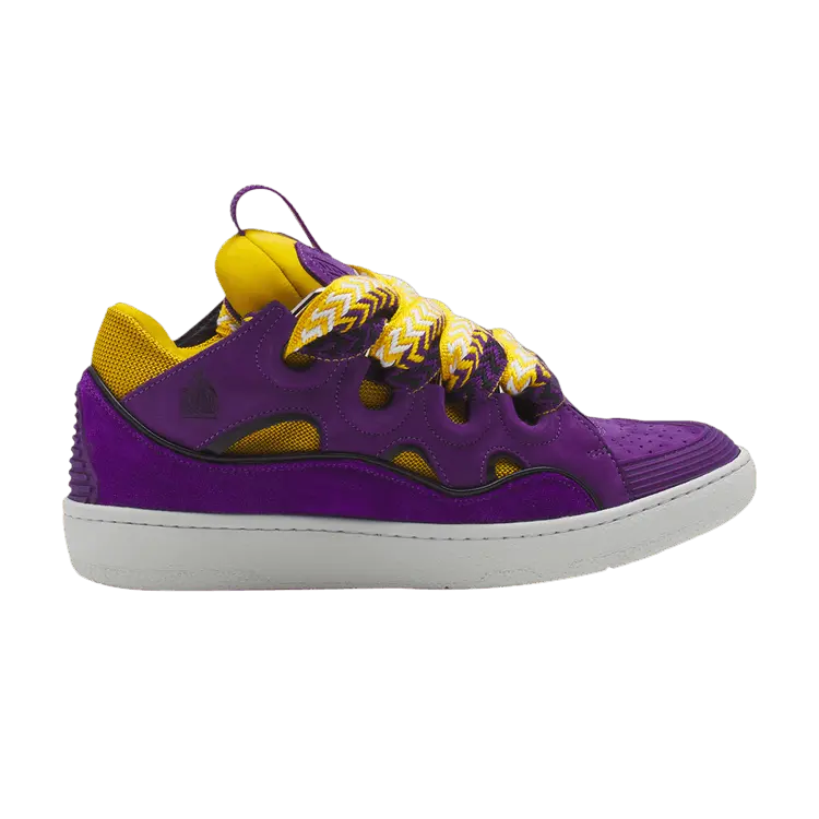 Кроссовки Lanvin Wmns Curb Sneakers Purple Yellow, фиолетовый