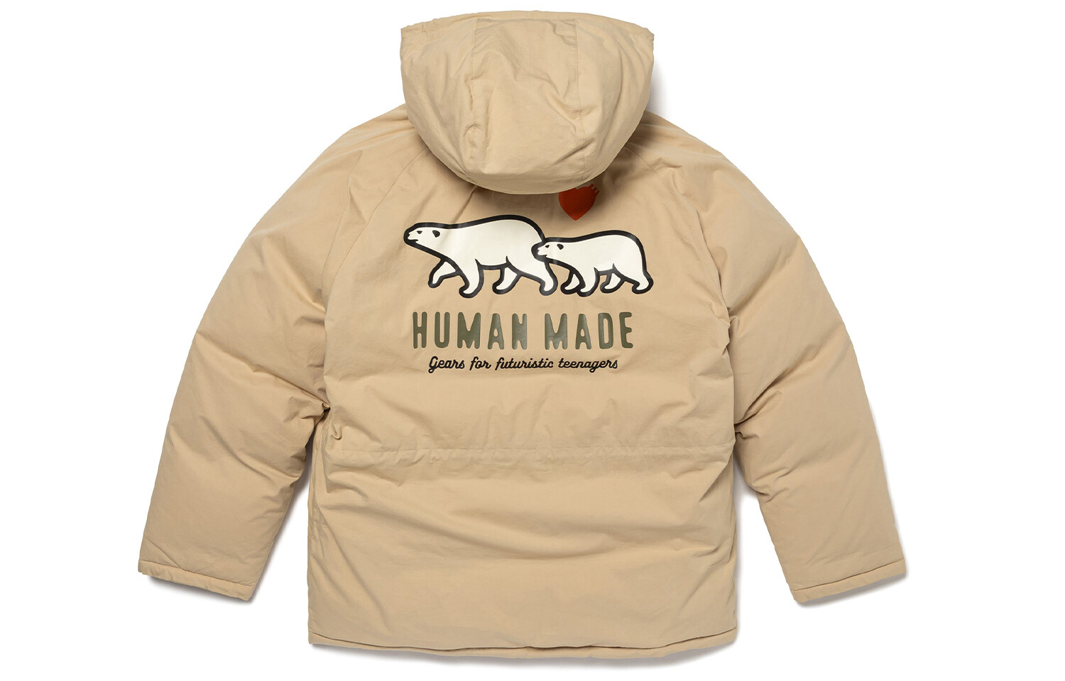 

Коллекция осень/зима FW23 Пуховик унисекс Human Made, оливковый