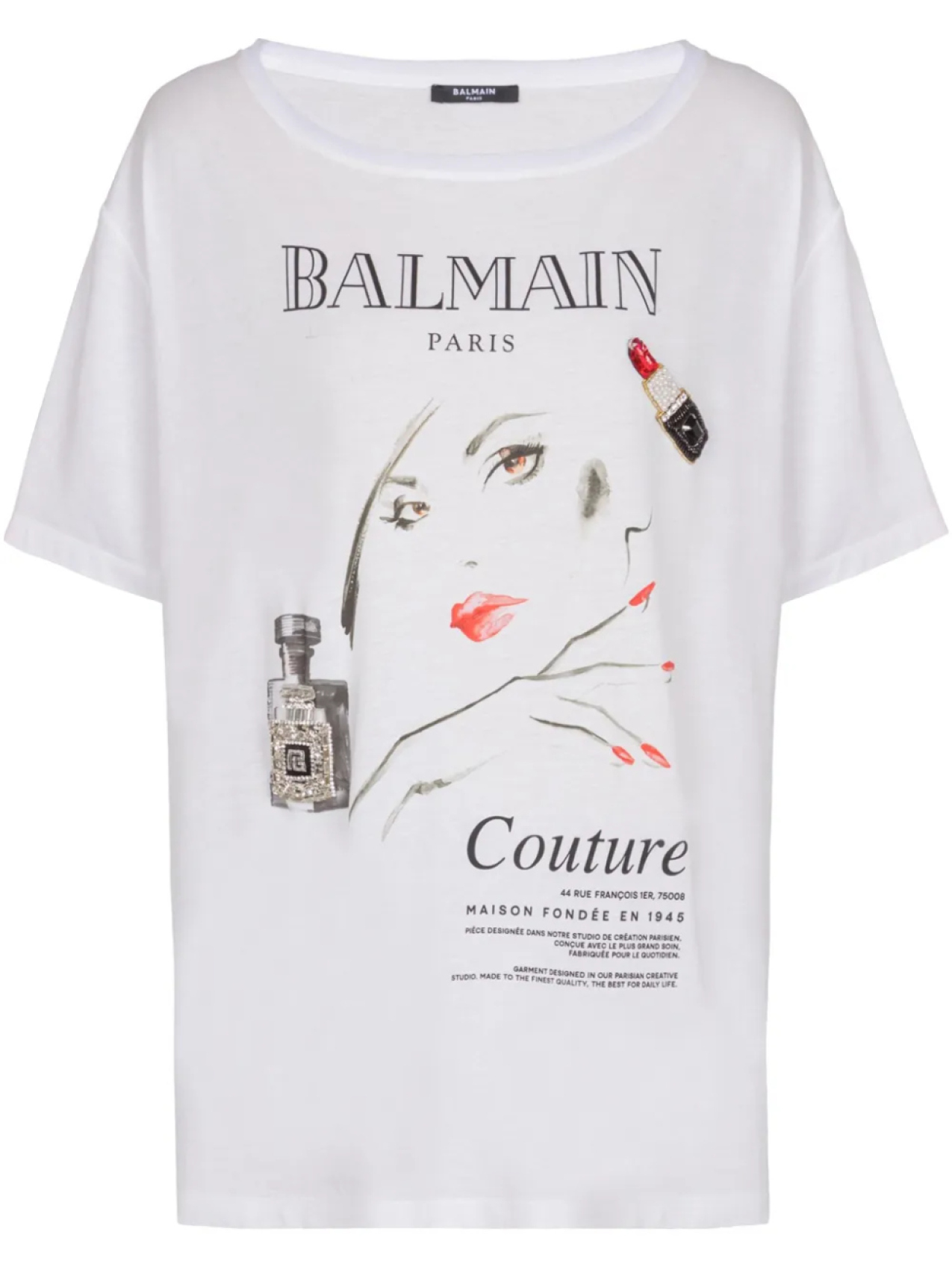 

Balmain футболка Beauty, белый