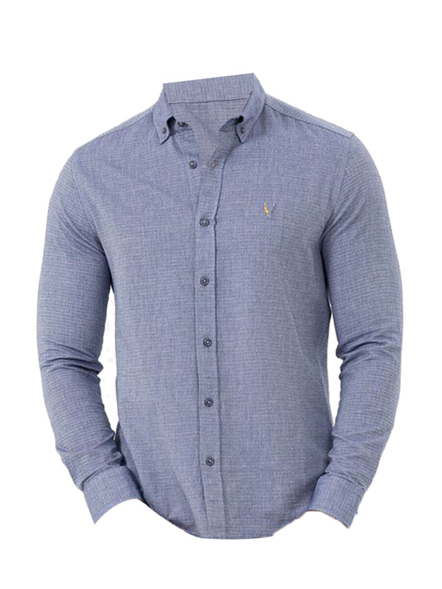 

Рубашка обычного кроя на пуговицах By Diess Collection, темно-синий