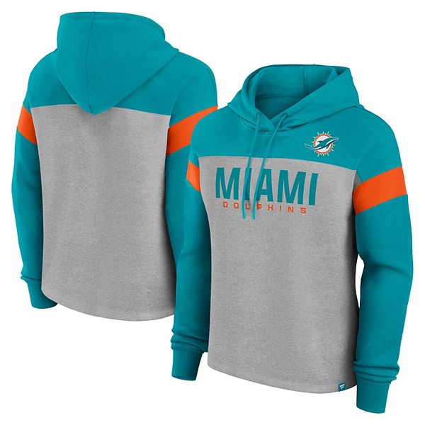 

Толстовка с капюшоном Miami Dolphins Bold Play Call, цвет heather gray/aqua Fanatics, Синий, Толстовка с капюшоном Miami Dolphins Bold Play Call, цвет heather gray/aqua Fanatics