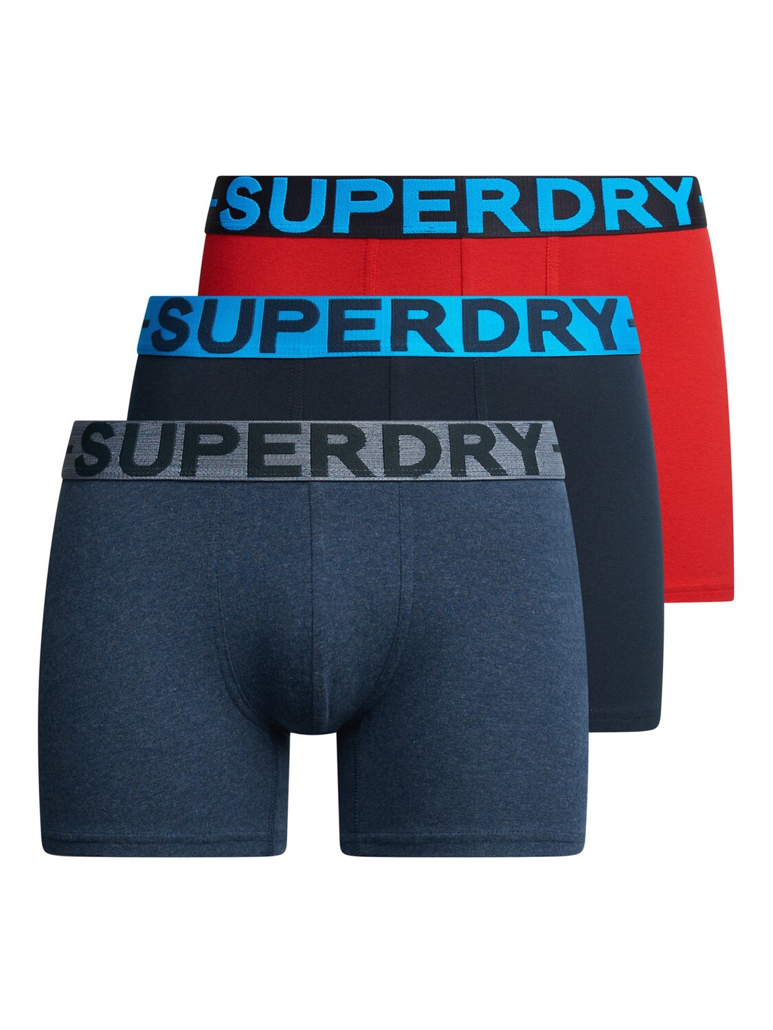 

Боксеры из смеси органического хлопка Superdry, синий марл/затмение/руж