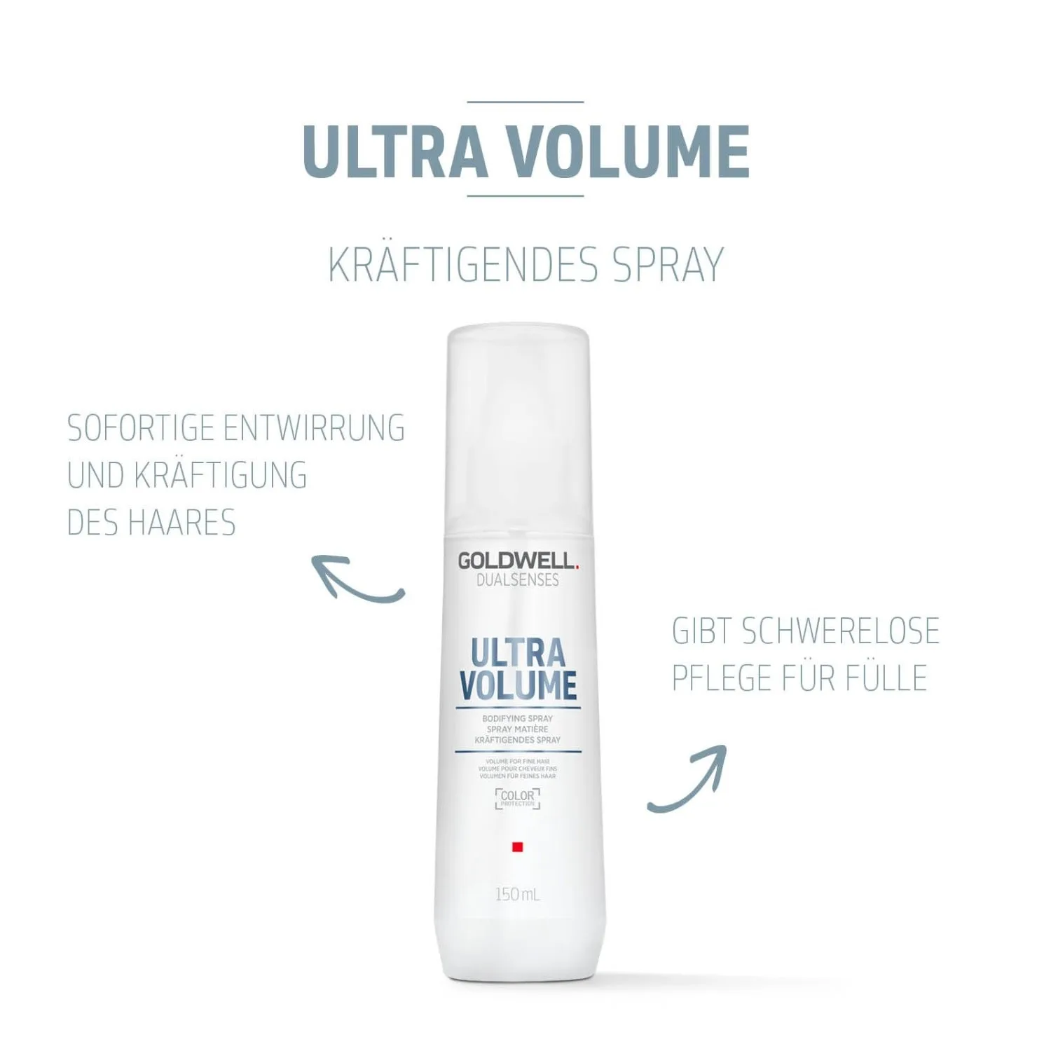 Спрей для придания объема Dualsens Ultra Volume Strengthening Spray Goldwell, 150 мл — фото 2