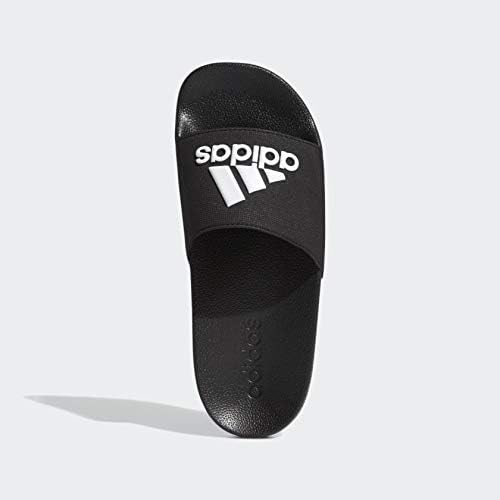 Детские шлепанцы для душа adidas Adilette, белый/черный — фото 4