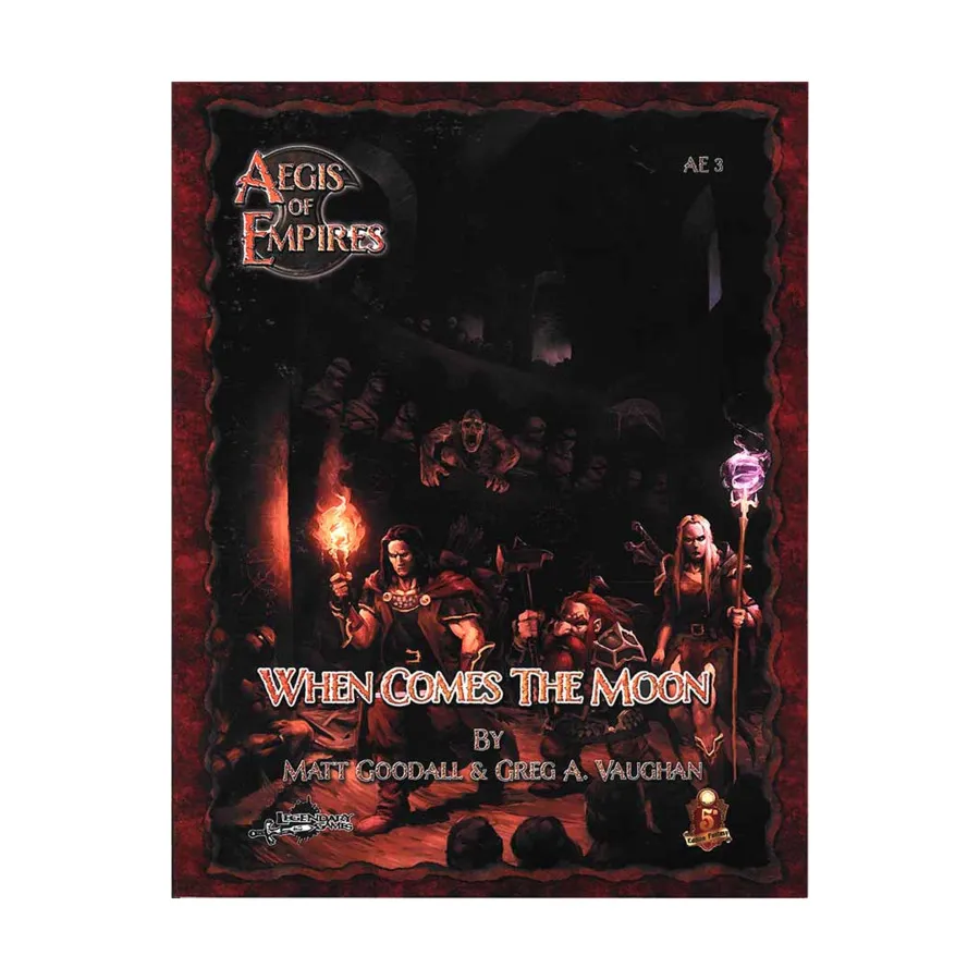 

When Comes the Moon (5E), Dungeons & Dragons (5th Edition) - Aegis of Empires (Legendary Games), мягкая обложка